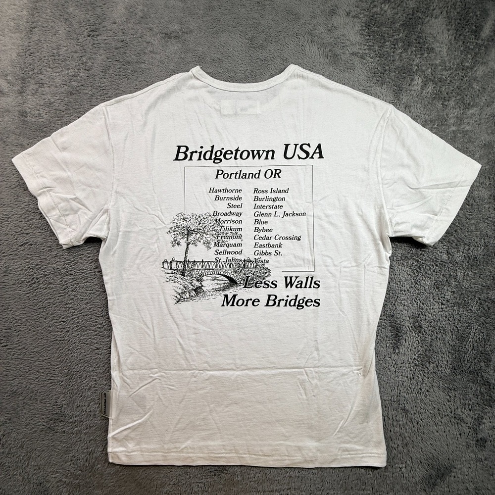 Defthands Atelier Portland Bridgetown USA Shirt Single Stictch NWT Mens S White
